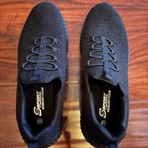 Black S Sport Memory Foam Sneakers
